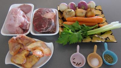 Ingrédients pour la recette : Bollito misto