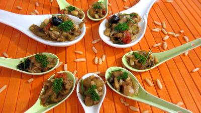 Cuisine diététique : Cuillères de caponata à la sicilienne