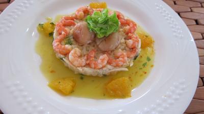 Recette Rémoulade de céleri-rave et pommes et noix de saint-Jacques