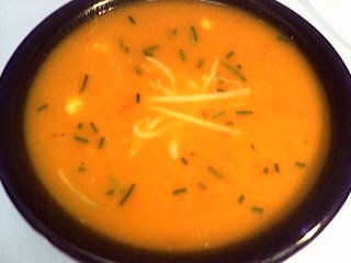 Image : recette Crème de poivron rouge au boursin