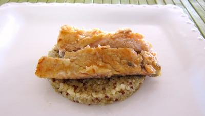 Effilochés de truite et son quinoa en risotto aux champignons - 6.1