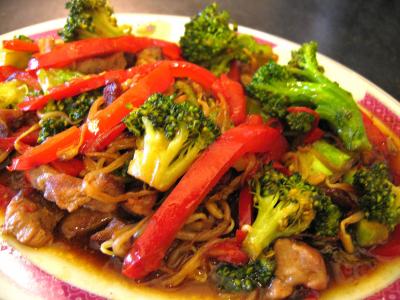 Image : recette Dés de porc à la sauce d'huîtres
