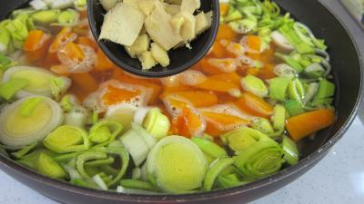 Médaillons de perche et sa crème de légumes - 5.1