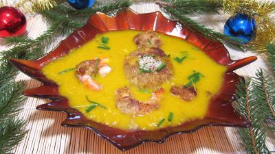Recette Médaillons de perche et sa crème de légumes