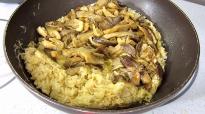 Pleurotes en risotto à la truffe - 7.2