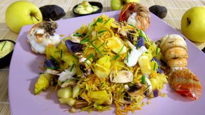 Recette Queues de langoustes en salade