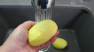 Vitelottes et légumes aux filets de dinde panés - 4.2