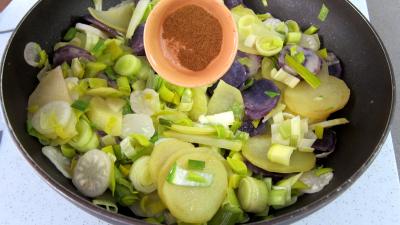 Vitelottes et légumes aux filets de dinde panés - 9.1