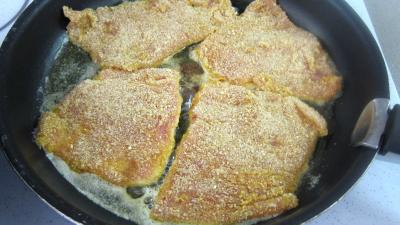 Vitelottes et légumes aux filets de dinde panés - 11.1
