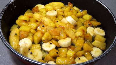 Tatin à l'ananas, fruit de la passion et bananes - 4.3