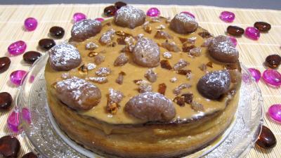 Photo : Cheese cake aux marrons glacés