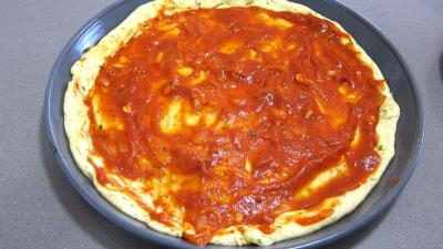 Pizza aux épinards et aux champignons - 8.1