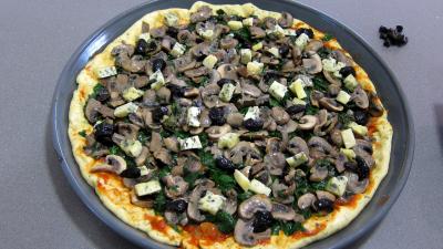 Pizza aux épinards et aux champignons - 9.1