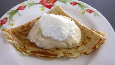 Crêpes et son mascarpone aux mangoustans et tapioca - 7.3