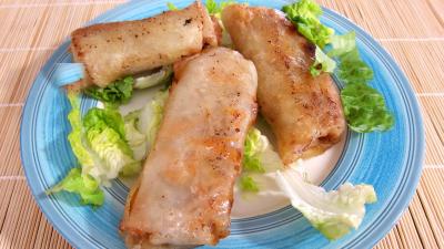 Recette Rouleaux de boeuf et de poulet à la chinoise