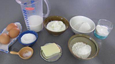 Ingrédients pour la recette : Crêpes à la noix de coco