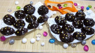 beurre : Plats de ravioles de pommes au chocolat