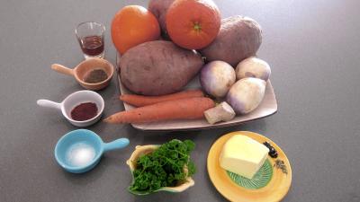 Ingrédients pour la recette : Patates douces à l'orange façon américaine