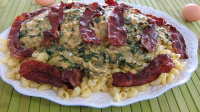 Brouillade de salades aux coquillettes - 8.4