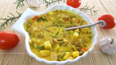Image : recette Côtes de blettes au bleu d'Auvergne