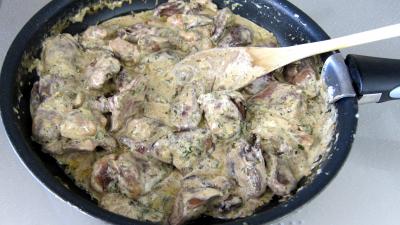 Coeurs de canard aux cèpes - 7.4