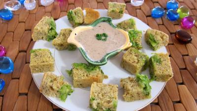 Image : recette Cubes de cake aux brocolis et ricotta