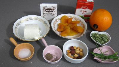 Ingrédients pour la recette : Abricots secs en amuse-gueule