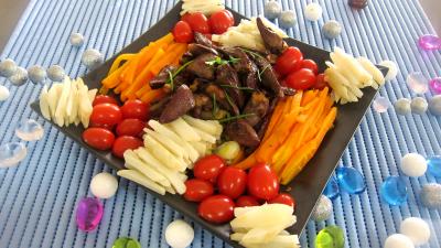 Image : recette Allumettes de carottes et topinambours en salade