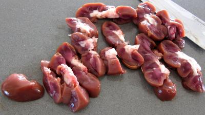 Compotée d'oignons et d'épinards et son rognon de veau - 7.1