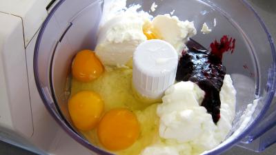 Gâteau aux fromages à la purée fraises, myrtilles, cassis Vitabio - 4.2