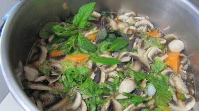 Fines herbes et légumes en velouté - 7.3
