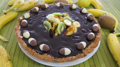 Recette Tarte au chèvre et chocolat