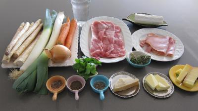 Ingrédients pour la recette : Escalopes de veau gratinées aux fromages