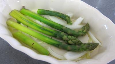 Pousses de bambou et asperges gratinées - 9.2