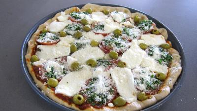 Pizza à la laitue et mozzarella - 9.4