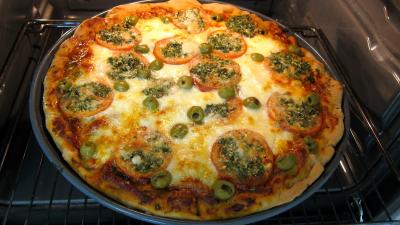 Pizza à la laitue et mozzarella - 10.2