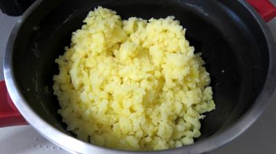 Laitue et pommes de terre en purée et ses coeurs de canard - 7.3