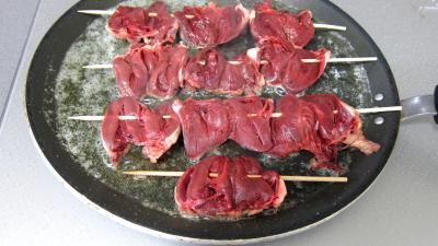 Laitue et pommes de terre en purée et ses coeurs de canard - 9.2