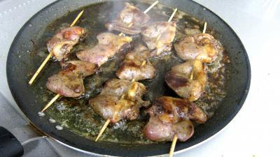 Laitue et pommes de terre en purée et ses coeurs de canard - 9.4