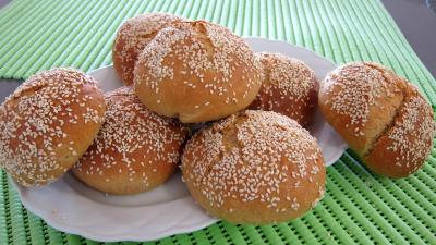 Image : recette Hamburgers (pains)