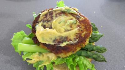 Hamburgers au cabillaud et aux asperges - 10.4