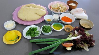 Ingrédients pour la recette : Tarama revisité en sandwichs à la plancha