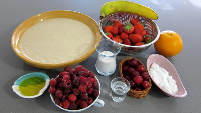 Ingrédients pour la recette : Cornets de crêpes à la plancha 