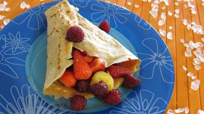 Recette Cornets de crêpes à la plancha 