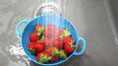 Tarte au fromage nature avec fraises et framboises - 1.1