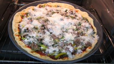 Pizza à l'oseille et aux haricots beurre - 10.3