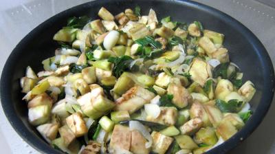 Pizza aux petits pois et aubergines - 8.3