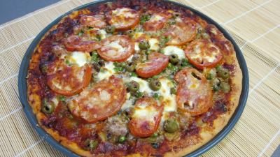 Pizza aux petits pois et aubergines - 11.2