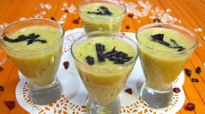 Recette Crème de courgette en amuse-bouche