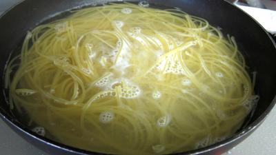 Pâtes spaghettis aux haricots beurre - 7.2